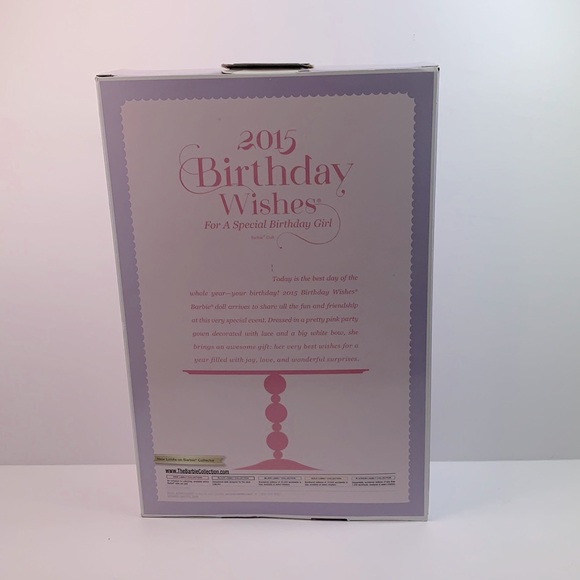 2015 Barbie Collection Label Birthday Wishes Doll - Picture 2 of 4